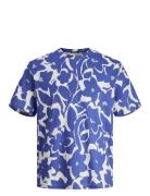 Jormarbella Aop Tee Ss Crew Neck Jack & J S Blue