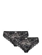 Brief Thong Reg Iris 2 Pack Lindex Black