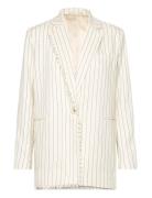 Ariana Tailored Fringe Blazer Malina Cream