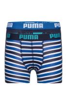 Puma Boys Basic Boxer Printed Strip PUMA Blue