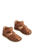 Sandal Closed Toe Sky Wheat Brown