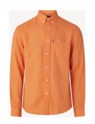 Casual Linen Shirt Lexington Clothing Orange