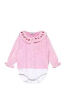 Bernadette - Shirt Bodysuit Hust & Claire Pink