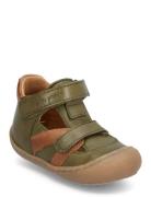 Walkers™ Velcro Sandal Pom Pom Khaki