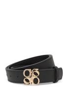 D6Motif Leather Belt Gold Dante6 Black