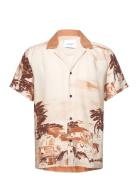 Coastal Aop Ss Shirt Les Deux Cream