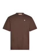 Thomas Embroidery Patch Cotton Jersey Rue De Tokyo Brown