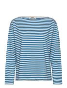 Soft Single Silke Tee Ls Mads Nørgaard Blue