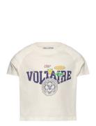 Short Sleeves Tee-Shirt Zadig & Voltaire Kids Cream