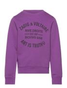 Sweatshirt Zadig & Voltaire Kids Purple