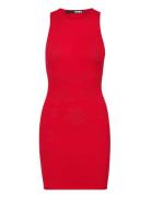 Pointelle Knit Tank Dress ROTATE Birger Christensen Red