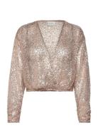 D6Crazyabout Sequins Cardigan Dante6 Gold