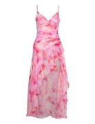 Sorella Printed Midi Dress Bardot Pink