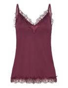 Rwbillie Lace Strap Top Rosemunde Burgundy