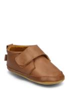 Classic Leather Slippers Melton Brown