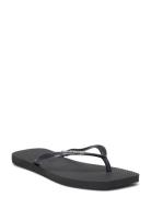 Hav Slim Square Logo Metallic Havaianas Black