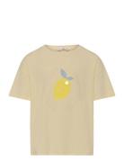 Printed Cotton-Blend T-Shirt Mango Yellow