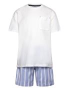 Striped Cotton Short Pyjamas Mango Blue