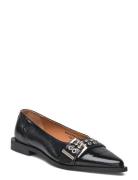 Biavictoria Buckle Ballet Flat Nappalak Bianco Black