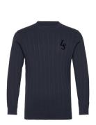 Club Emblem Crew Neck Jumper Lyle & Scott Navy