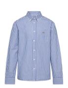 Striped Shield B.d Poplin Shirt GANT Blue