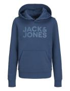 Jjecorp Logo Sweat Hood Noos Jnr Jack & J S Blue