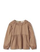 Toto Ls Blouse Fliink Brown