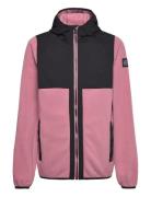 Fleece Jacket - W. Hood Color Kids Pink