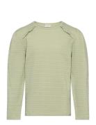 T-Shirt Ls Jaquard Minymo Green