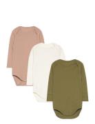 3 Pack Rib Jersey Long Sleeve Body Copenhagen Colors Patterned