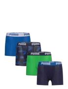 Puma Boys Basic Boxer Aop 4P Ec PUMA Patterned