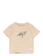 T-Shirt Ss Slub En Fant Beige