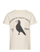 Pigeons Sp Ss Tee Mini Rodini Cream