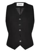 Srhibiscus Waistcoat Soft Rebels Black