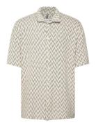 Heat Jacquard Shirt S/S Fat Moose Beige