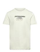 Jorbushwick Tee Ss Crew Neck Fst Jnr Jack & J S Cream