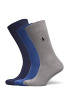 Cotton-Blend Trouser Sock 3-Pack Polo Ralph Lauren Underwear Grey