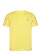 Custom Slim Fit Jersey Crewneck T-Shirt Polo Ralph Lauren Yellow