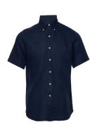 Custom Fit Linen Shirt Polo Ralph Lauren Blue