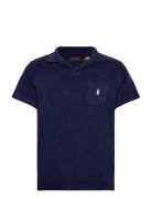 Custom Slim Fit Terry Polo Shirt Polo Ralph Lauren Navy