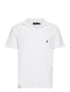 Custom Slim Fit Terry Polo Shirt Polo Ralph Lauren White