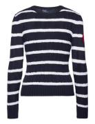 Anchor-Motif Cable Cotton Sweater Polo Ralph Lauren Navy