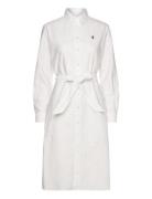 Belted Cotton Oxford Shirtdress Polo Ralph Lauren White