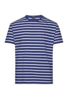 Classic Fit Striped Jersey T-Shirt Polo Ralph Lauren Navy