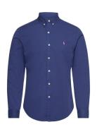 Slim Fit Garment-Dyed Twill Shirt Polo Ralph Lauren Blue