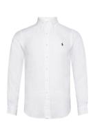 Custom Fit Linen Shirt Polo Ralph Lauren White