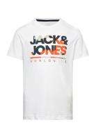 Jjluke Tee Ss Crew Neck Jnr Jack & J S White