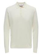 Onswyler Life Ls Polo Knit ONLY & SONS White