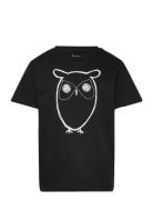 Big Owl T-Shirt - Gots/Vegan Knowledge Cotton Apparel Black