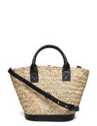 Natural Fibre Basket Bag Mango Beige